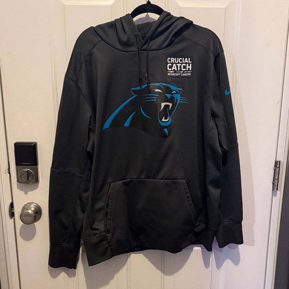NFL/ Nike Black Hoodie with Carolina Panthers Design